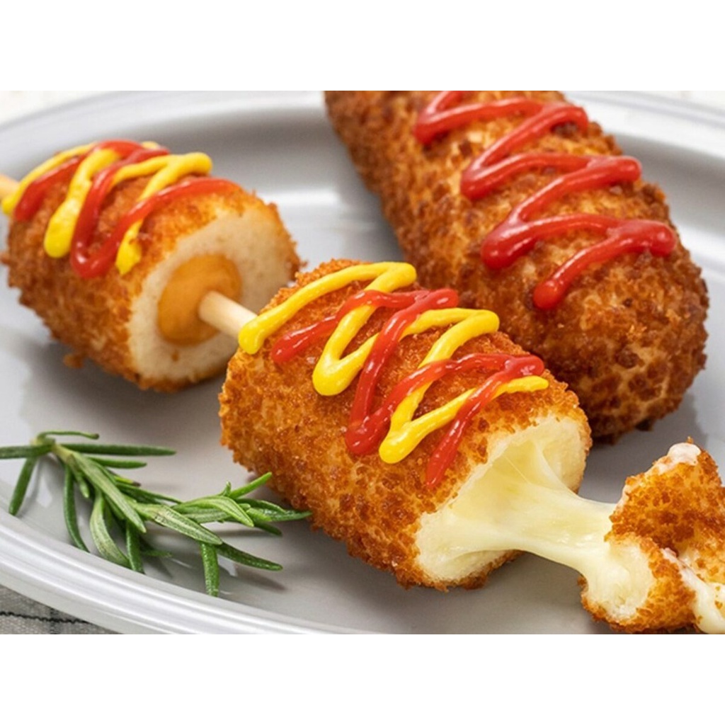 CORN DOG Korea 2 Pcs | Korean Corndog Mozzarela Cheese Potato
