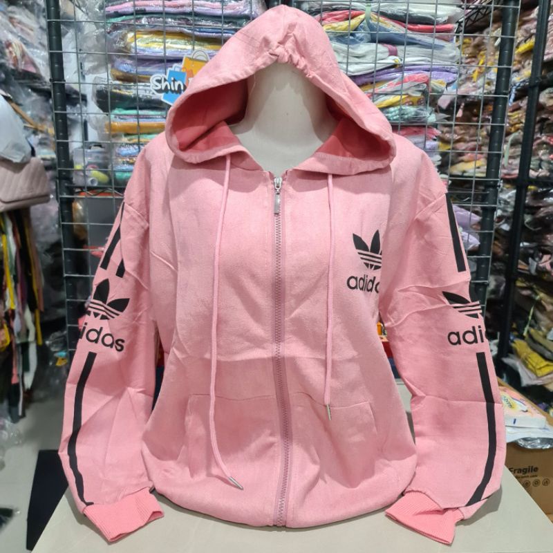 Jaket Suede Import Wanita Fashion XL Besar-Adi Pink