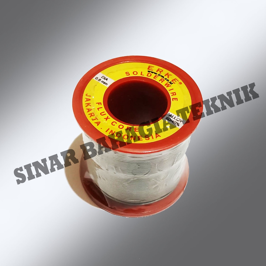 TIMAH SOLDER ERKE 200gr 0.8MM / TINOL PATRI GULUNG 0.8 MM ORIGINAL