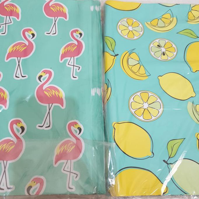 

PLASTIK POLYMAILER PLASTIK AMPLOP MOTIF FLAMINGO UK 30X40 ISI 50 LBR