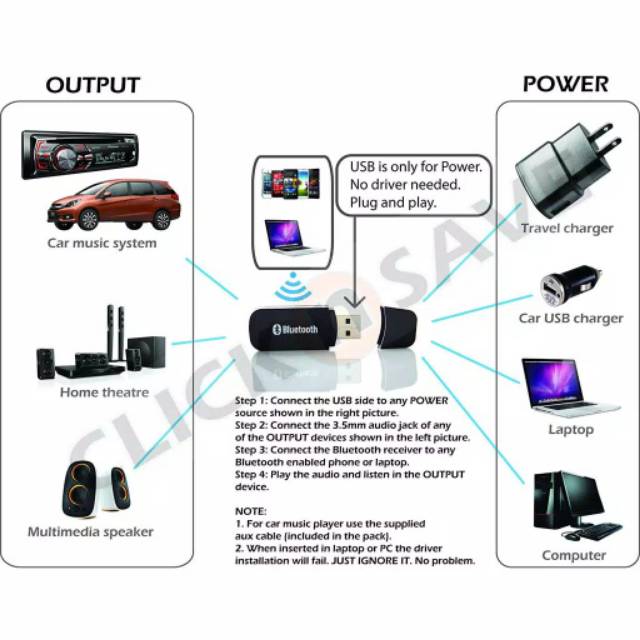 Promo Audio Bluetooth Receiver Wireless Ck02