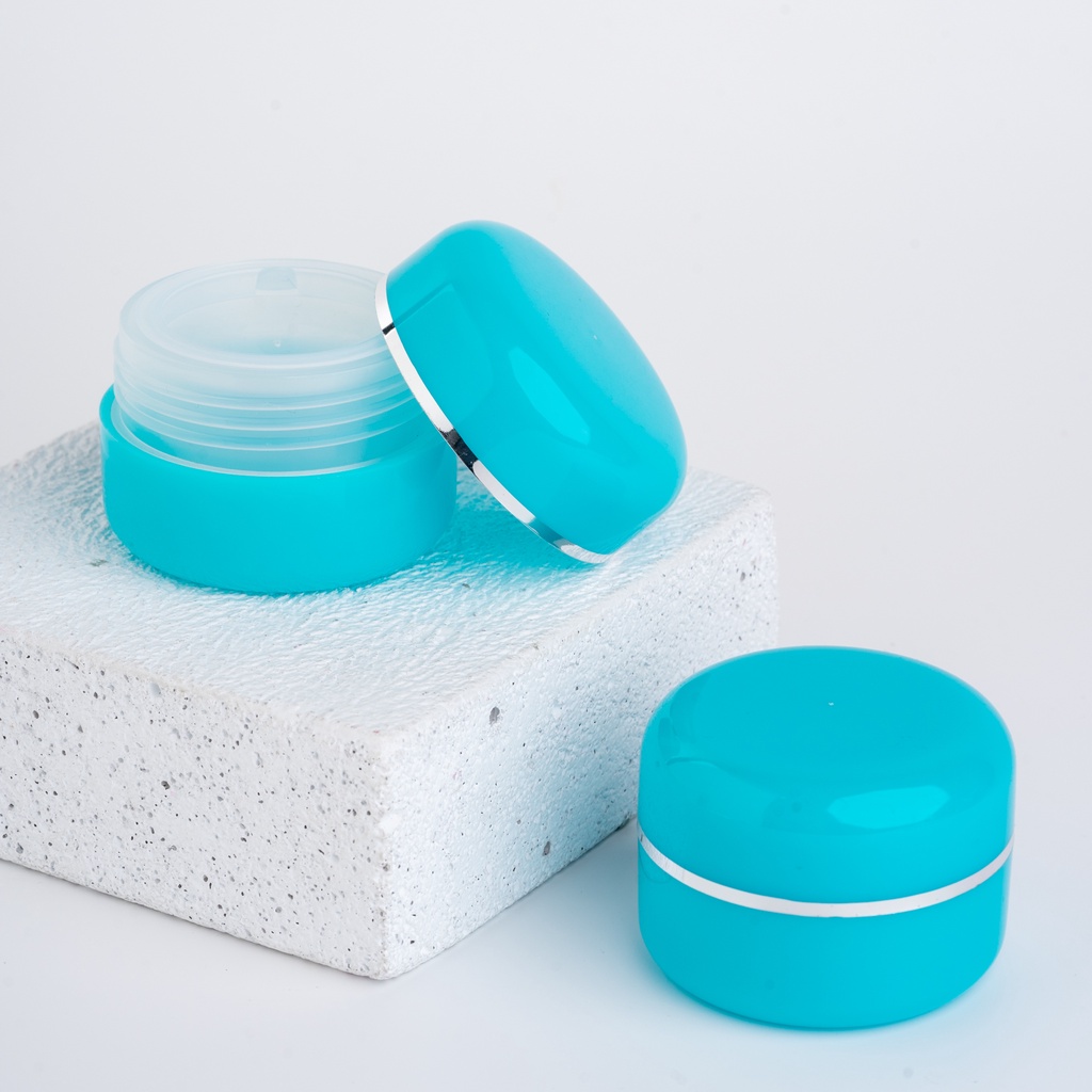 Pot Gaya Cream 12.5GR Pot Krim Full Biru Tosca/Wadah/Kemasan Pot Kosmetik