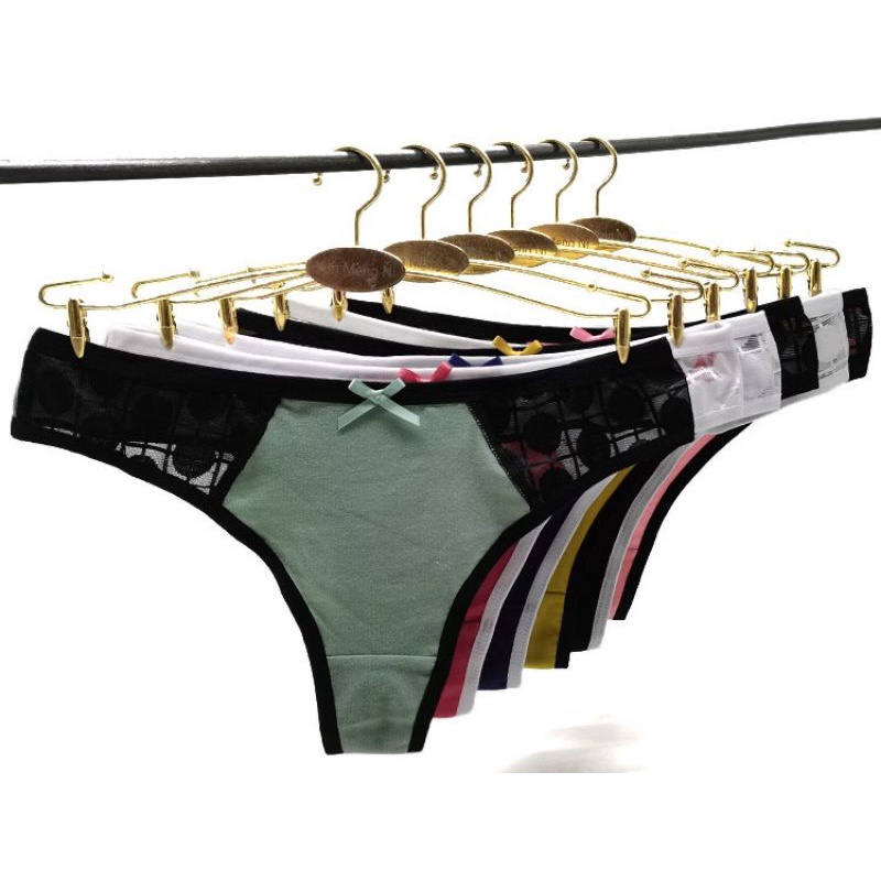 CELANA DALAM WANITA - CD / THONG WANITA SEXY PREMIUM BAHAN 95 % KATUN RENDA PINGGANG LUCU 87450