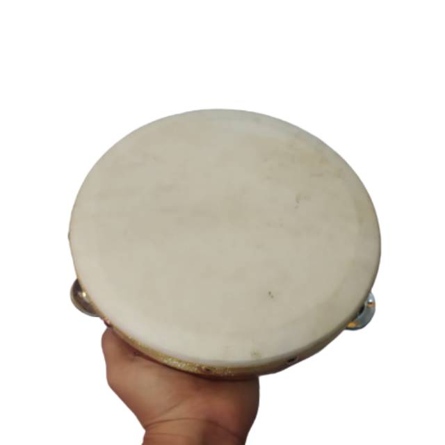(BISA COD) REBANA ECREK DIAMETER 22 CM BAHAN KULIT KAMBING - ALAT MUSIK HADROH QOSIDAH MURAH