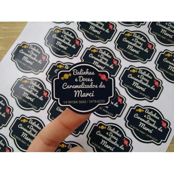 CETAK STIKER BULAT CUSTOM - LABEL NAMA - LABEL BULAT - LABEL MAKANAN