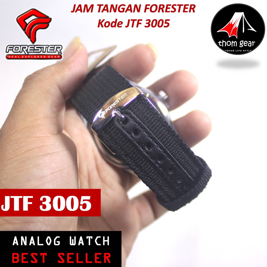 Forester Jtf 3005 Jam Tangan Pria Origial Forester Analog Adventure Sport Outdoor Waterproof Water Resistant Anti Air Pria Cowok Original Ori Terbaru 2022 Free Canvas Strap Cadangan Batre Box Kayu Thomgear Bangakalan Palangkaraya Pare Pare Kebomas