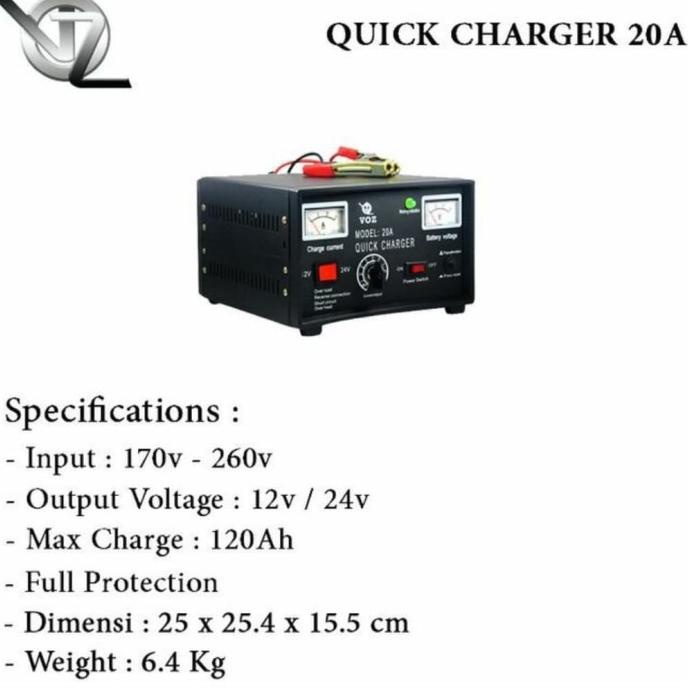 Charger Aki 20Ah VOZ