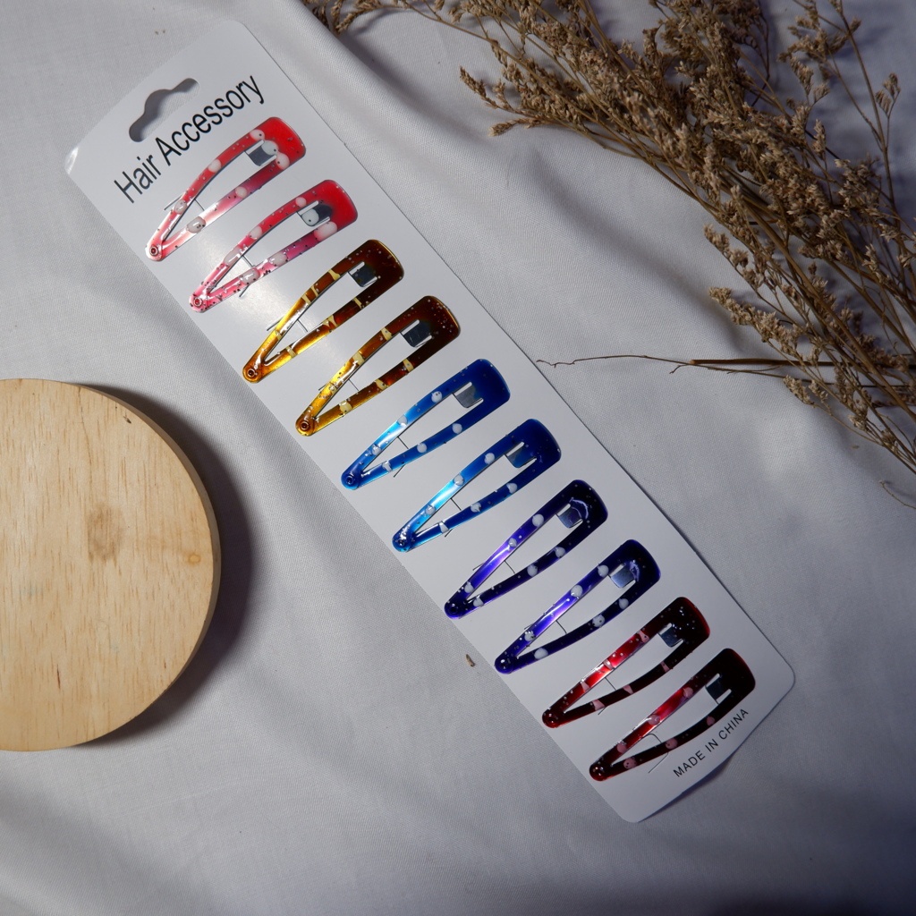 Jepit Rambut TipTop isi 10 Pcs Warna Warni