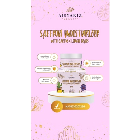 Saffron Moisturizer With Cactus Extra By Aisyariz Beauty