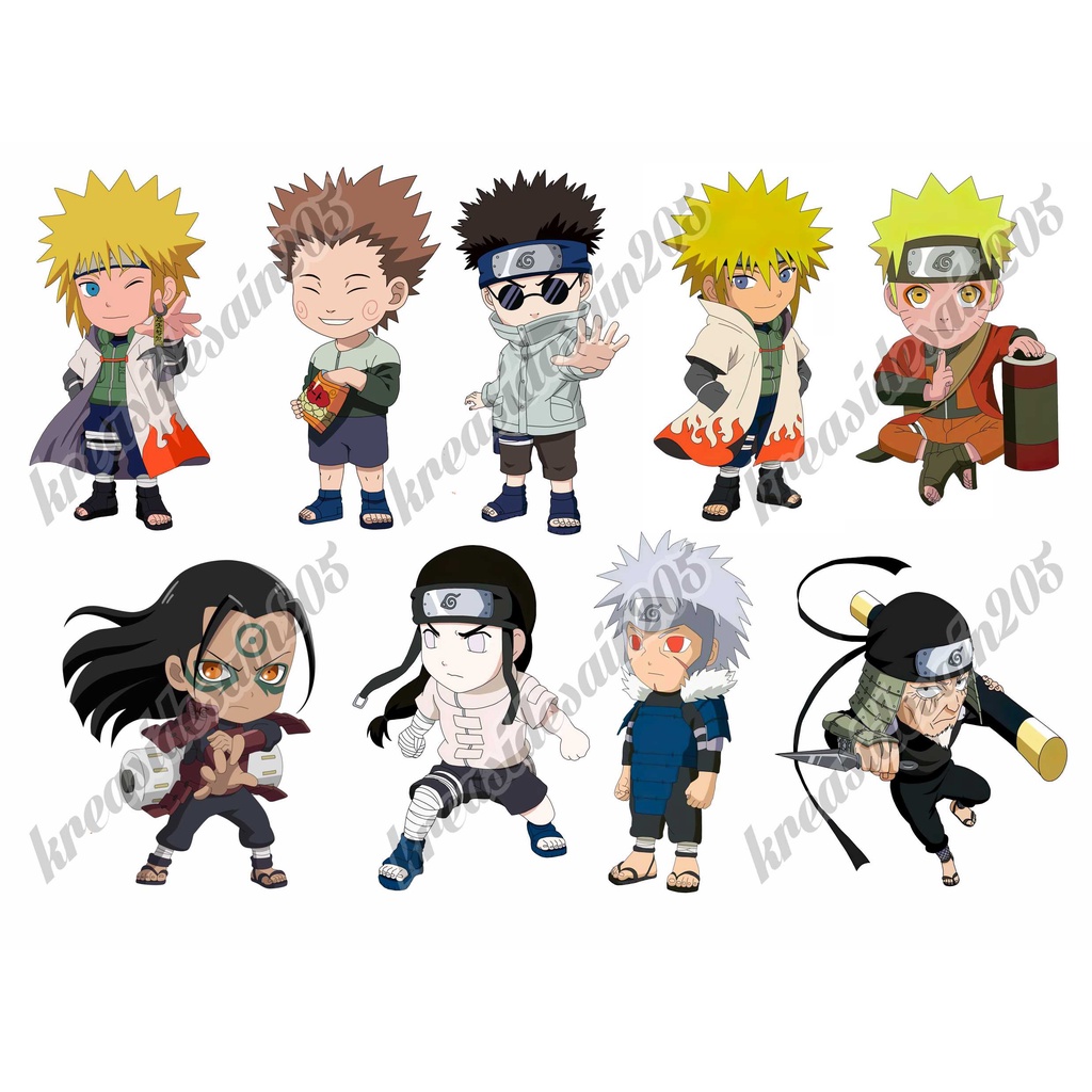 stiker anime  /naruto /stiker laptop /stiker / chibi /minato/stiker hp/stiker kulkas/hashirama