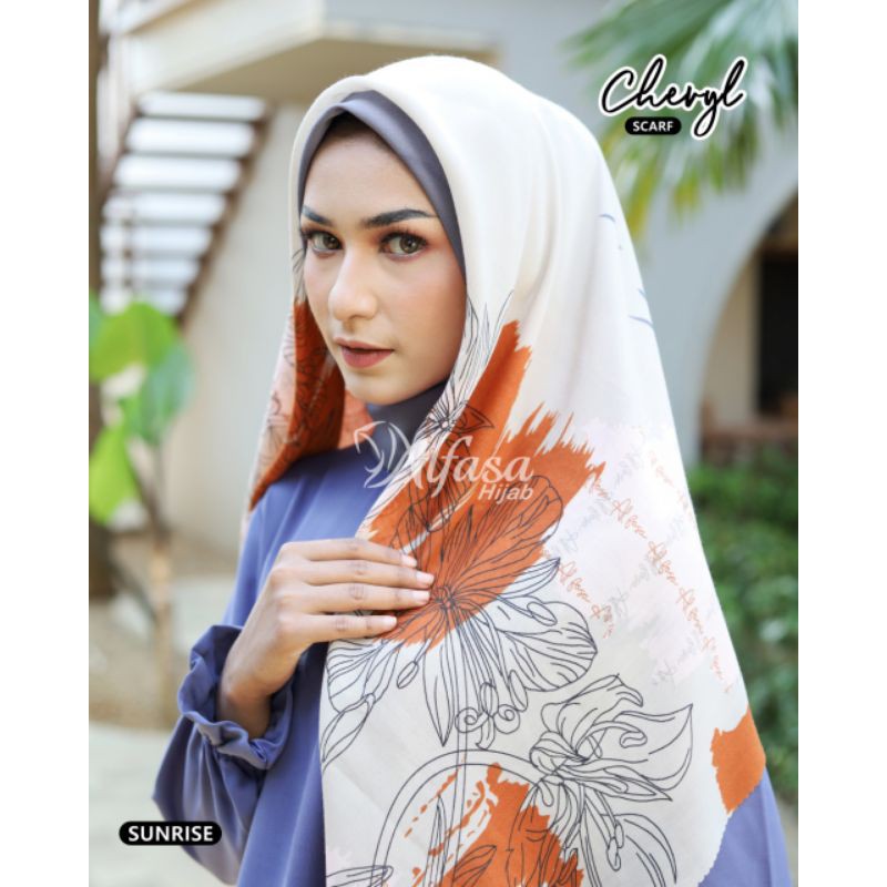 CHERYL SCARF by ALFASA HIJAB / JILBAB CANTIK / JILBAB SEGI EMPAT