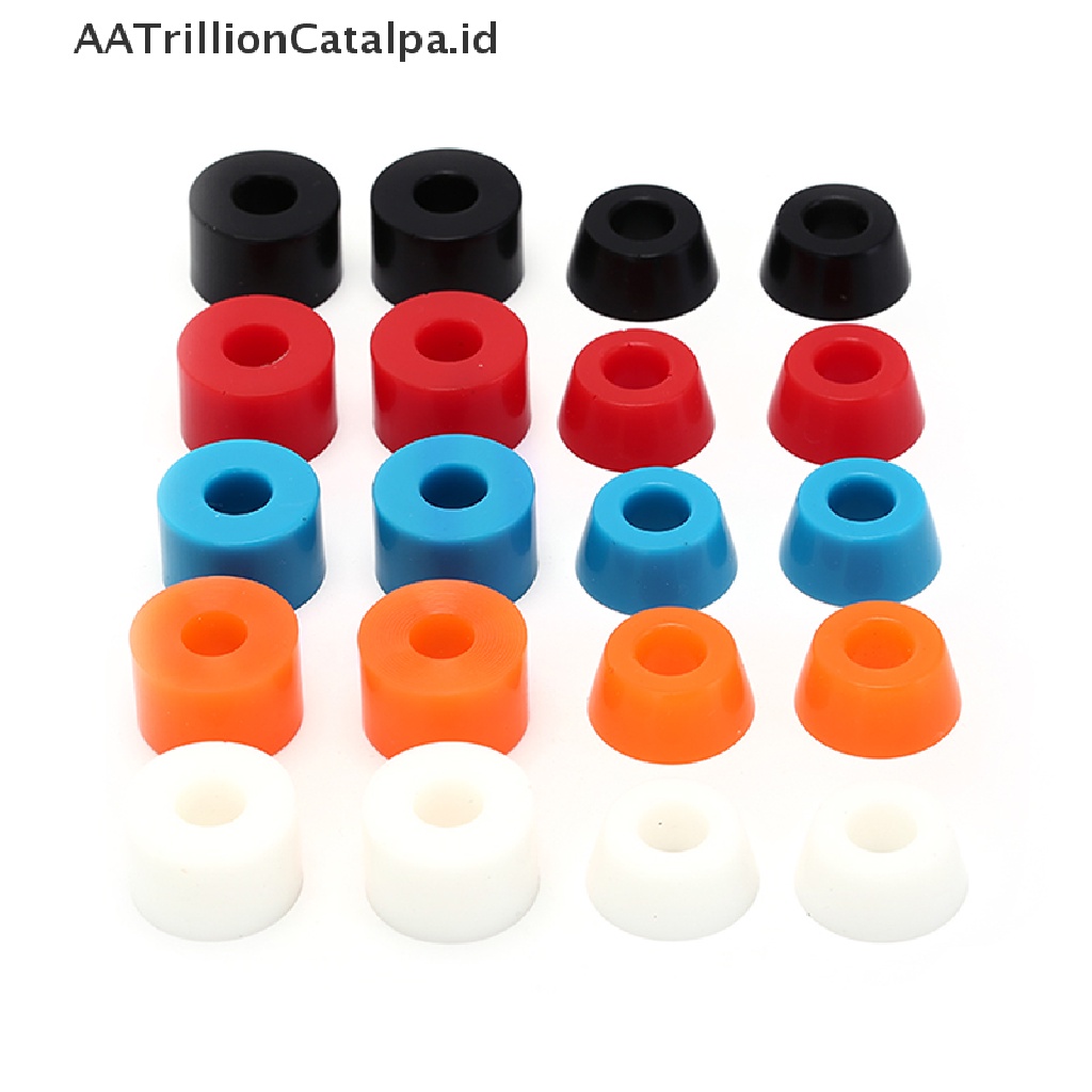 Aatrillioncatalpa 4pcs Bushing As Roda Skateboard Bahan PU Shockproof