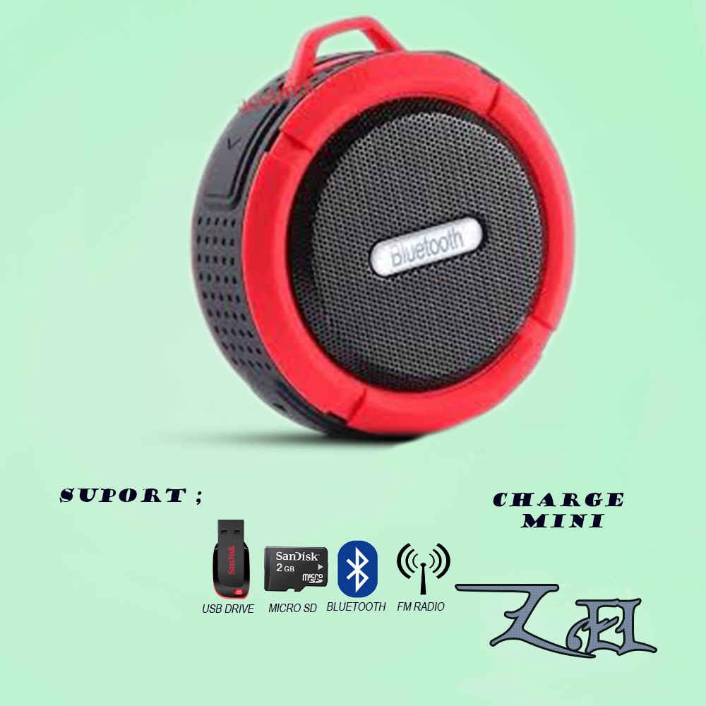 Speaker Bluetooth Mini Portable Stereo Bass Suara audio Speaker Bluetooth C6