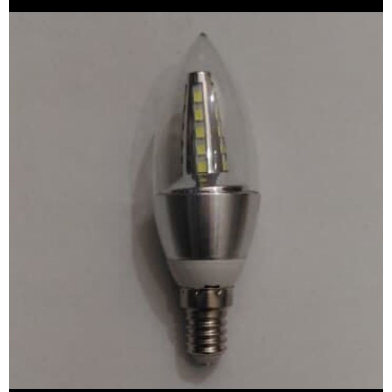 Lampu candle led lilin E14 5w 5 watt lampu hias bulb led 5watt - putih