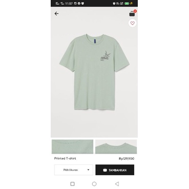 Ready Kaos Pria cowo Tshirt Hnm H&M (jastip)