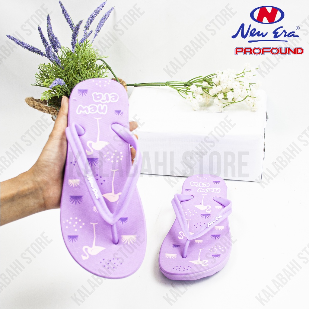 Sandal Jepit New Era Wanita Motif Bunga & Flamingo CNC 56