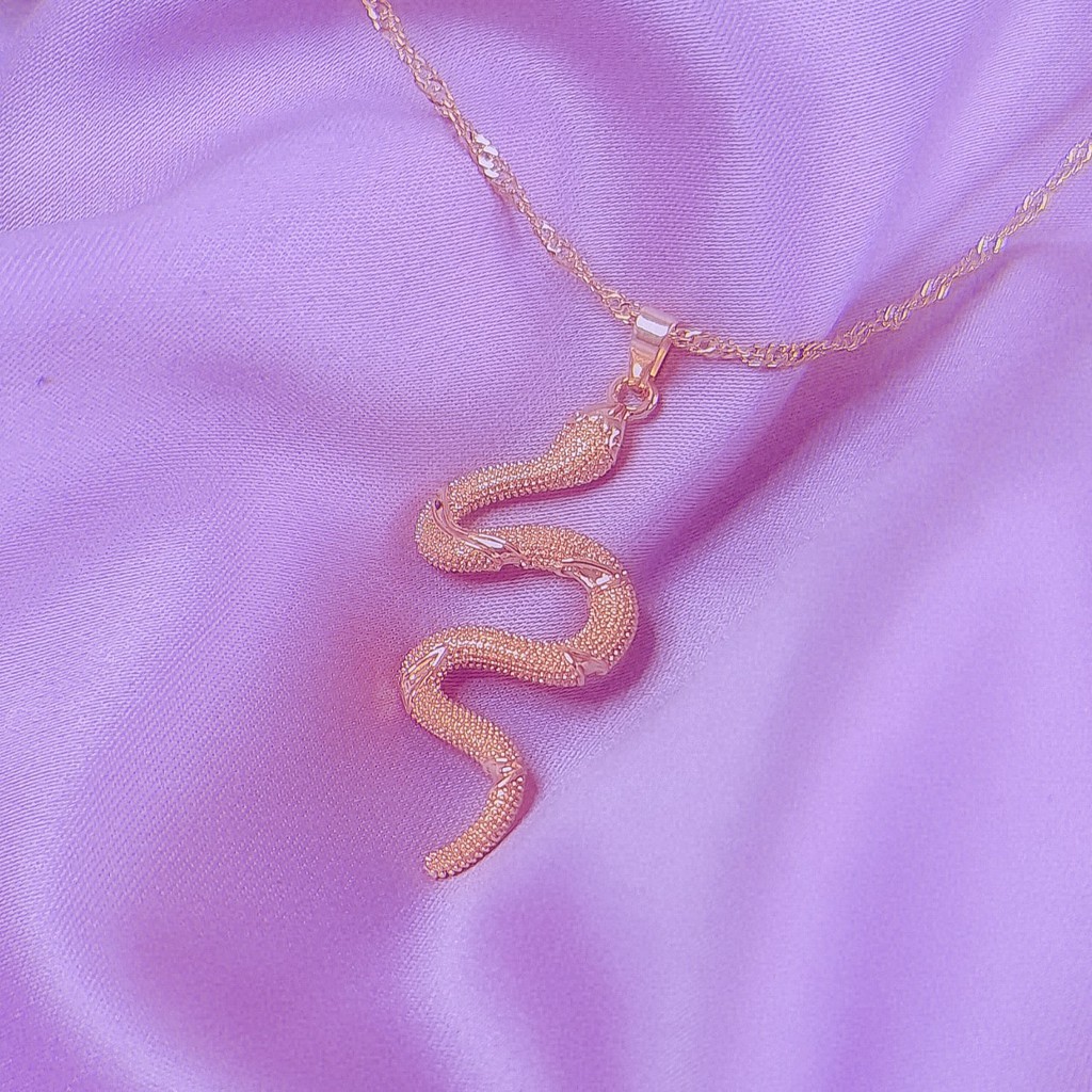 Royal Snake Gold Pendant Necklace