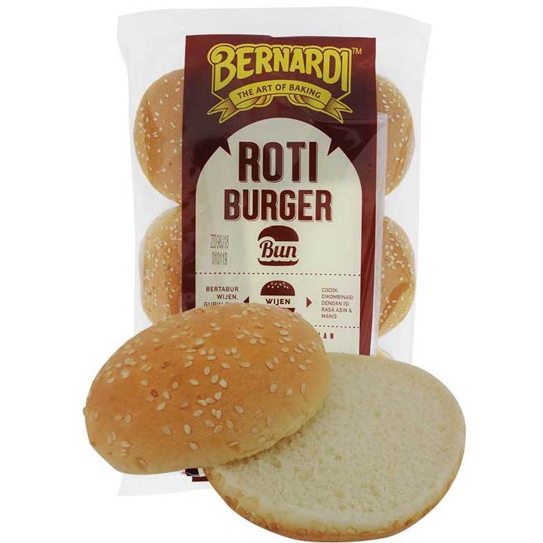 Bernardi Roti Burger Wijen Isi 6 Burger Bun Sesame Shopee Indonesia