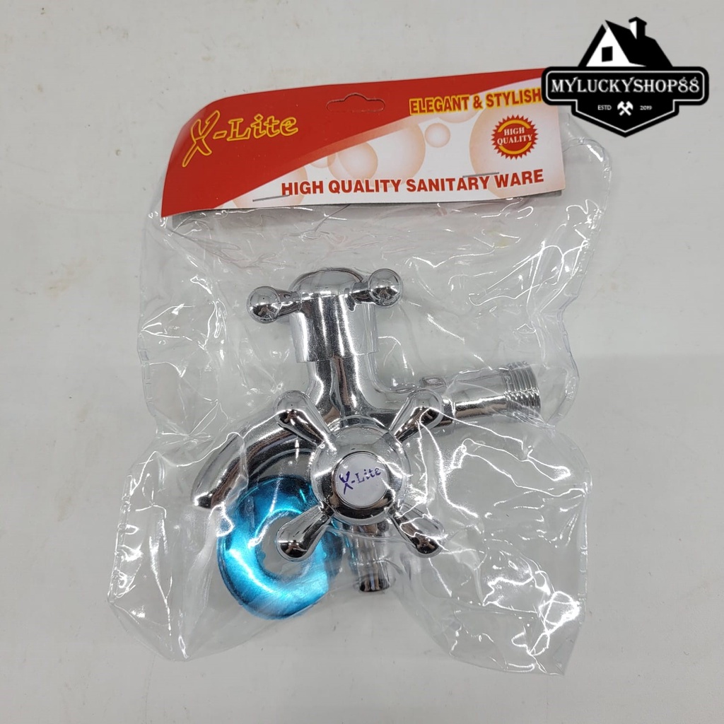 X-Lite Kran Cabang Baling Keran Shower Jetshower Toilet Double Output