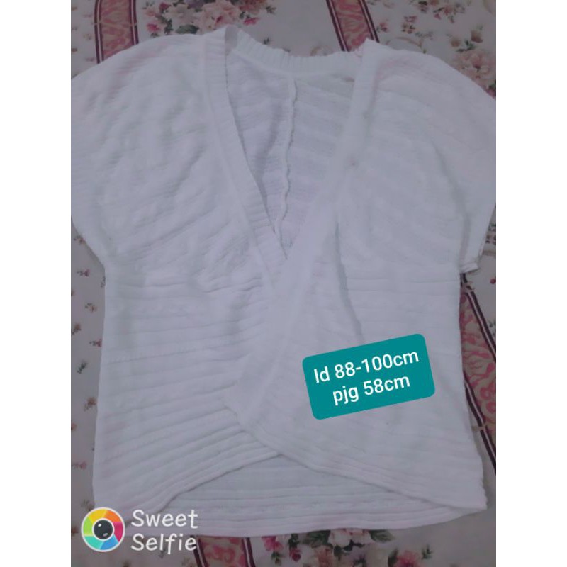 SALE CARDIGAN RAJUT IMPORT WARNA PUTIH