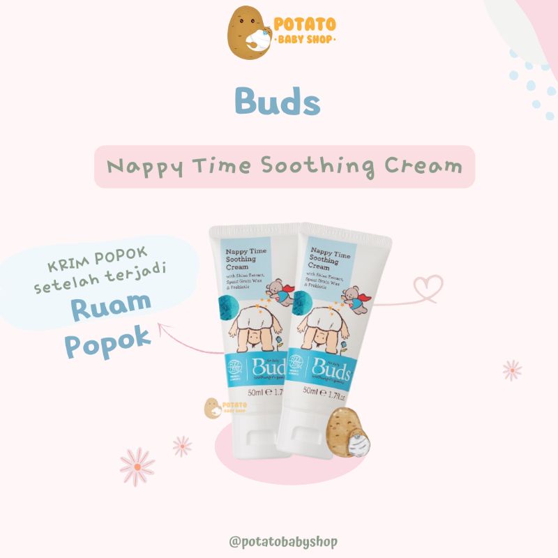 Buds Nappy Time Soothing Cream - Krim ruam popok bayi