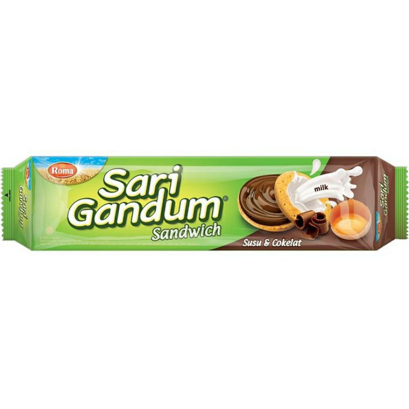 

Roma Sari gandum sandwich susu dan coklat 115g