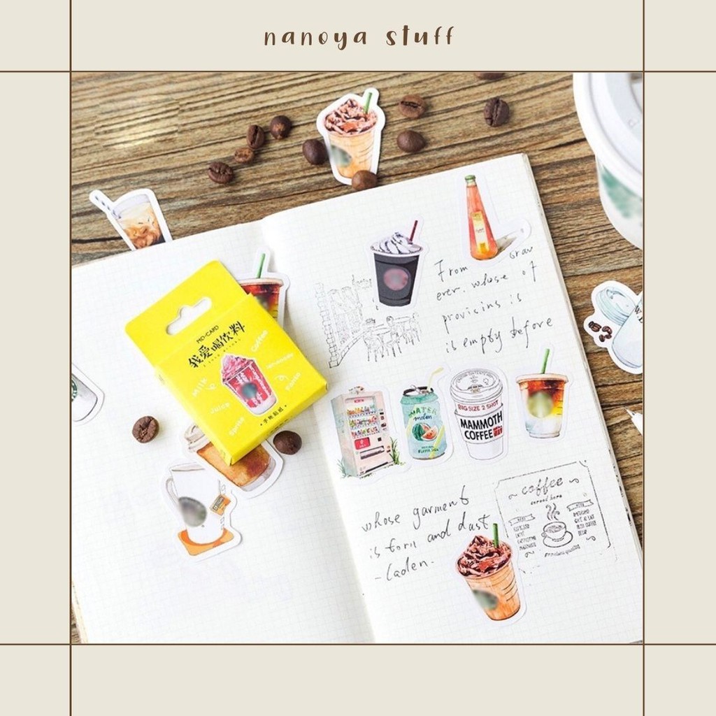 

Sticker Drink Deco Scrapbook Bullet Journal Aesthetic