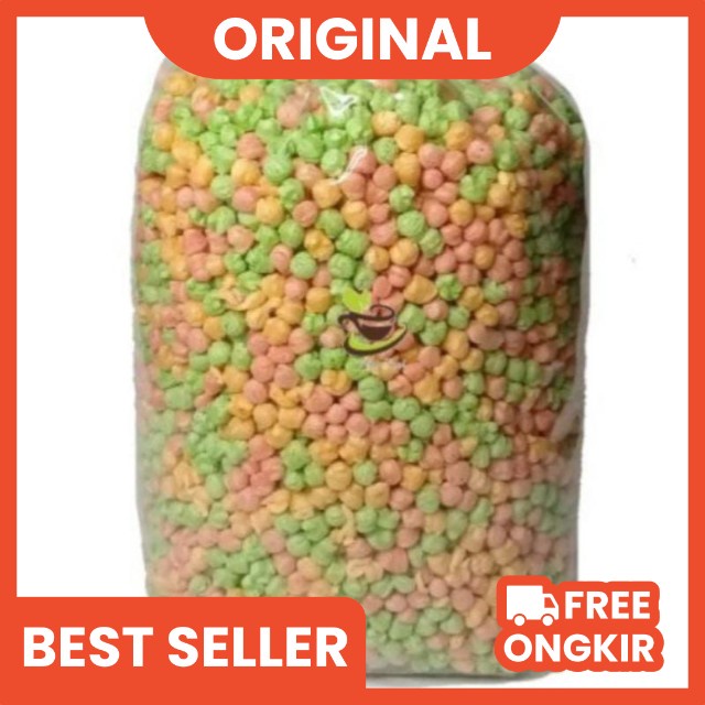 [TERMURAH] Cemilan Nyamnyam RICE Crispy Warna Warni 1KG | NYAMNYAM KILOAN | RICE CRISPY KILOAN Grati