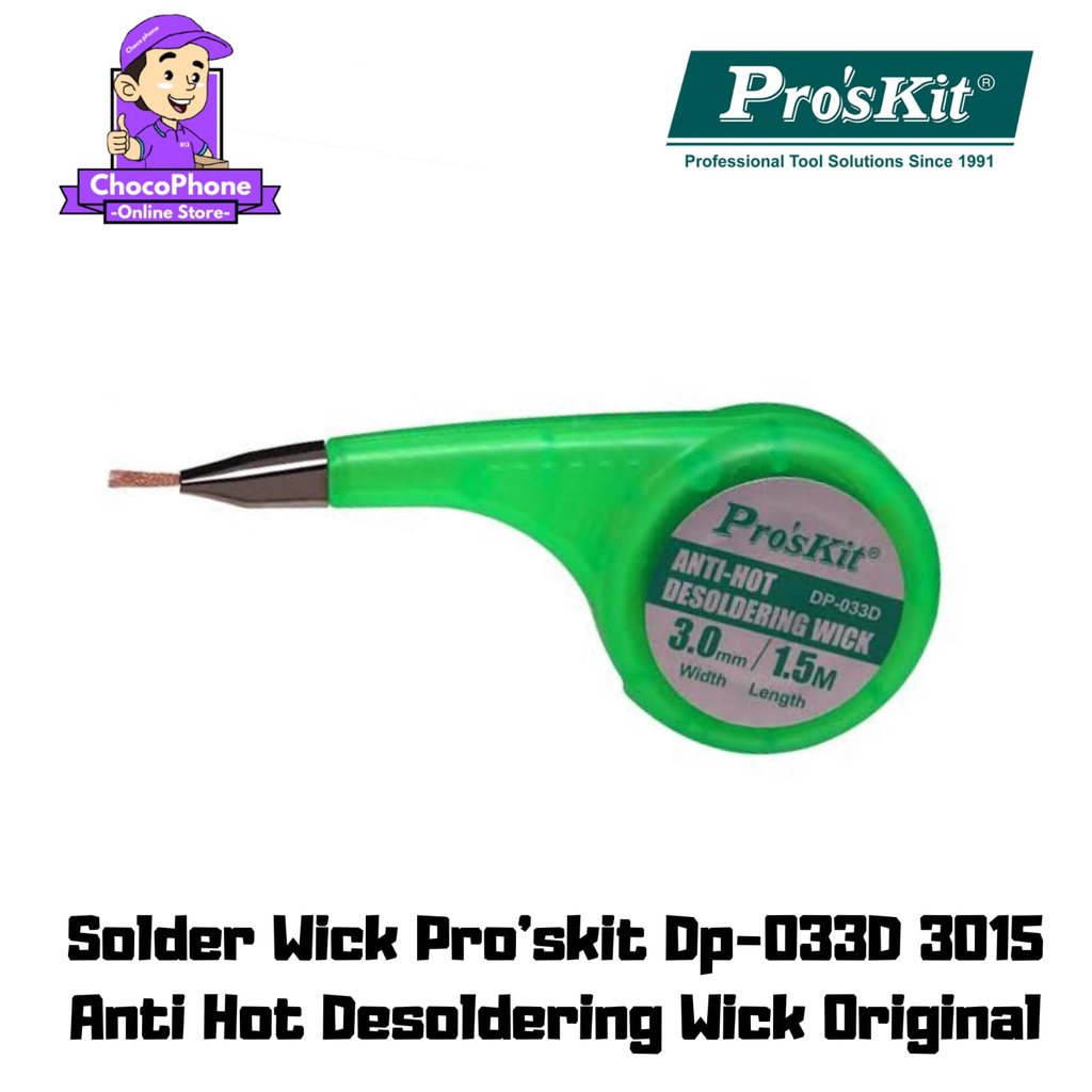 SOLDER WICK PRO'SKIT DP-033D 3015 ANTI-HOT DESOLDERING WICK ORIGINAL PROSKIT