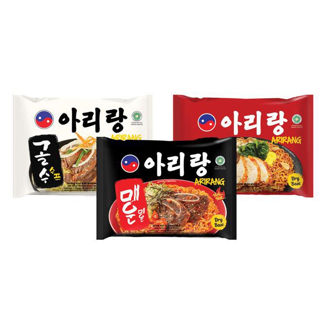 

Terbaru Mie Korea Arirang Assorted 3 rasa isi 6 pcs