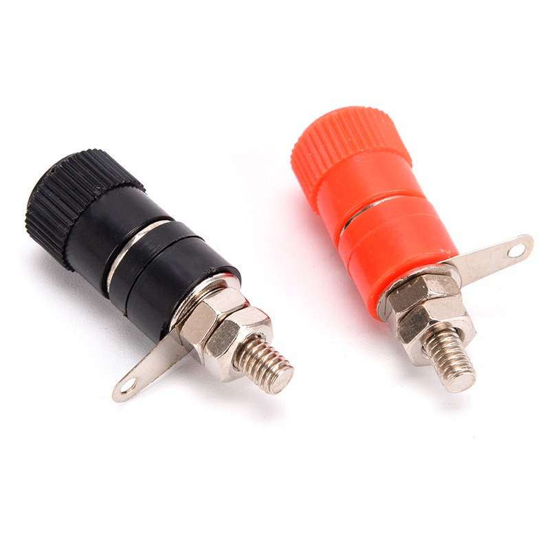 【Theredsunrisesiwy.id】10Pcs 4mm Binding Post Speaker Terminal Banana Plug Socket Jack Connectors