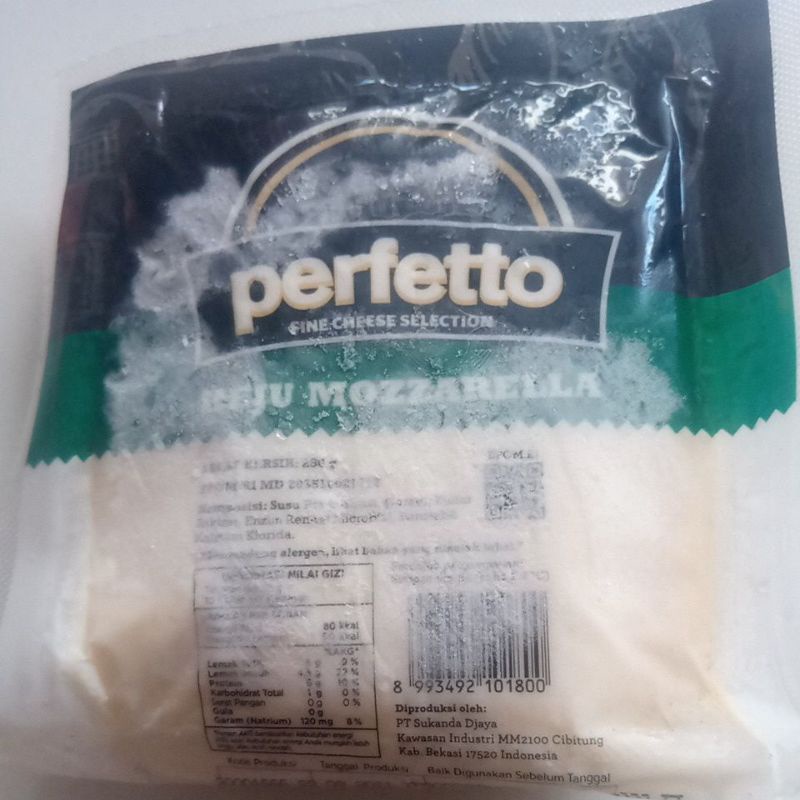 

keju mozzarella perfetto 250gr