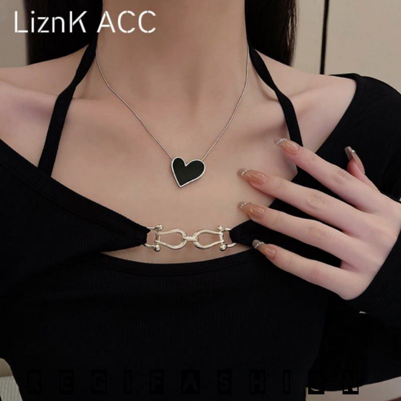 Kalung Asil Titanium Wanita / Kalung Wanita Asli Titanium / Aksesoris Wanita Titanium Asli / Liontin Love