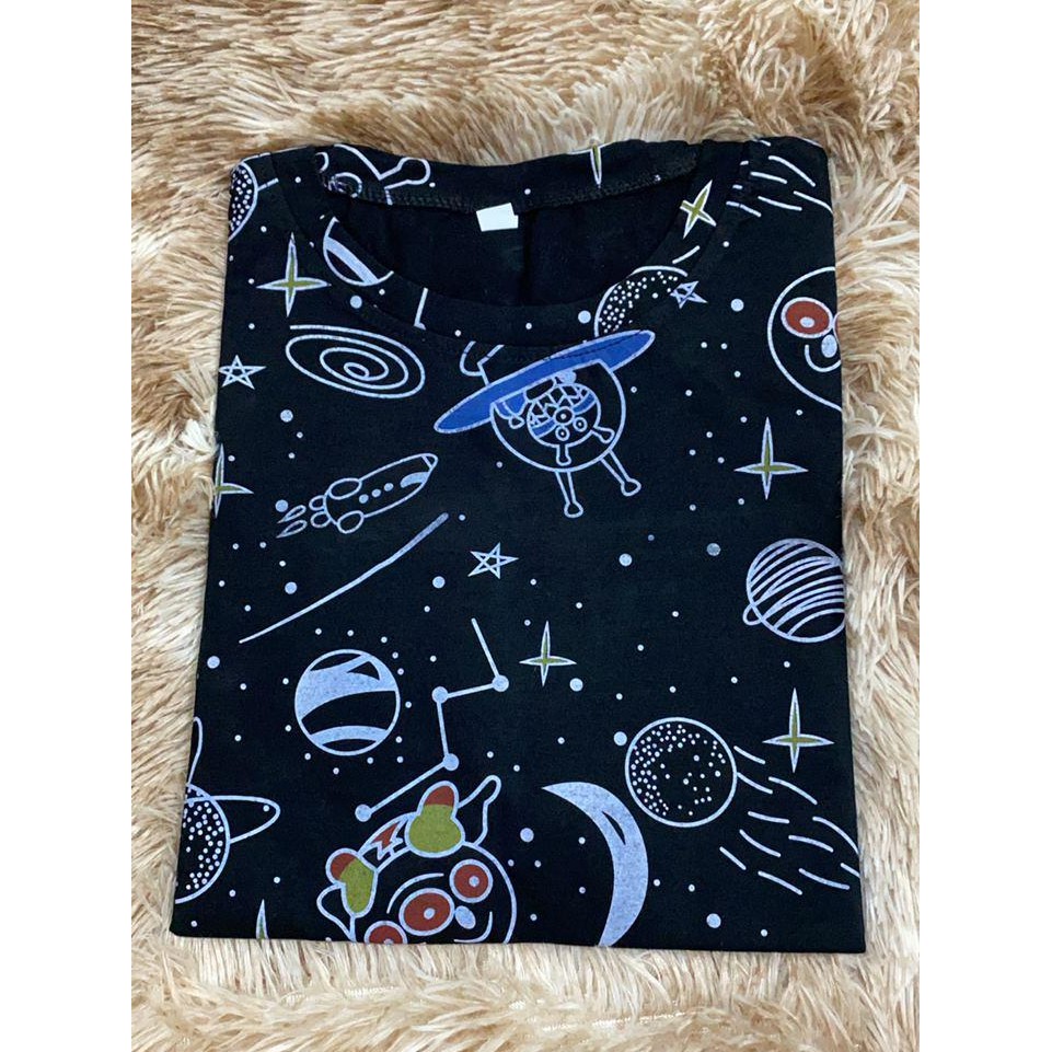 Oversize Tee Tshirt Model Longgar Untuk Wanita Motif Anpanman