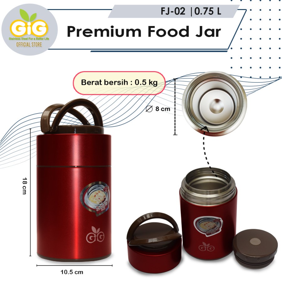 Gig Baby Premium Food Jar 750ml