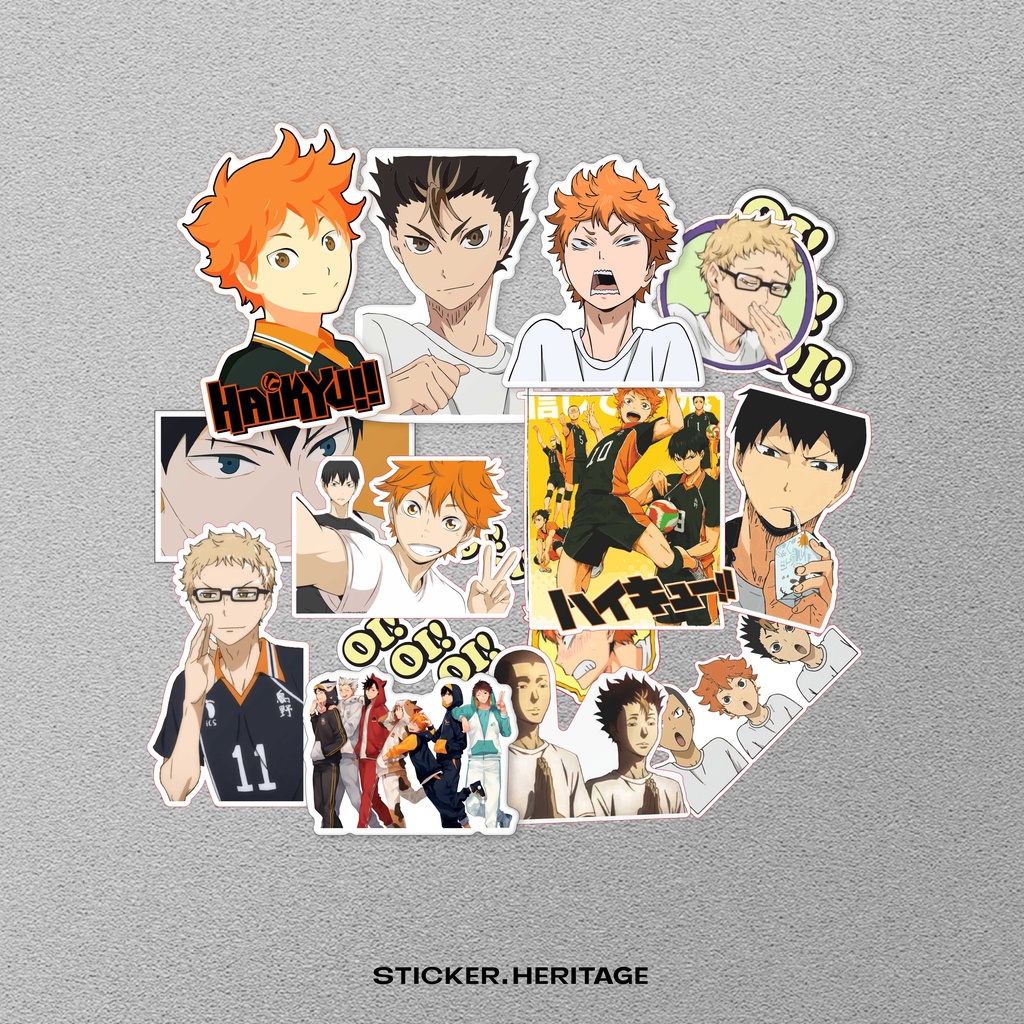 STIKER ANIME HAIKYU POSTER ANIME Laptop Waterproof DIY HP motor helm mobil ipad table