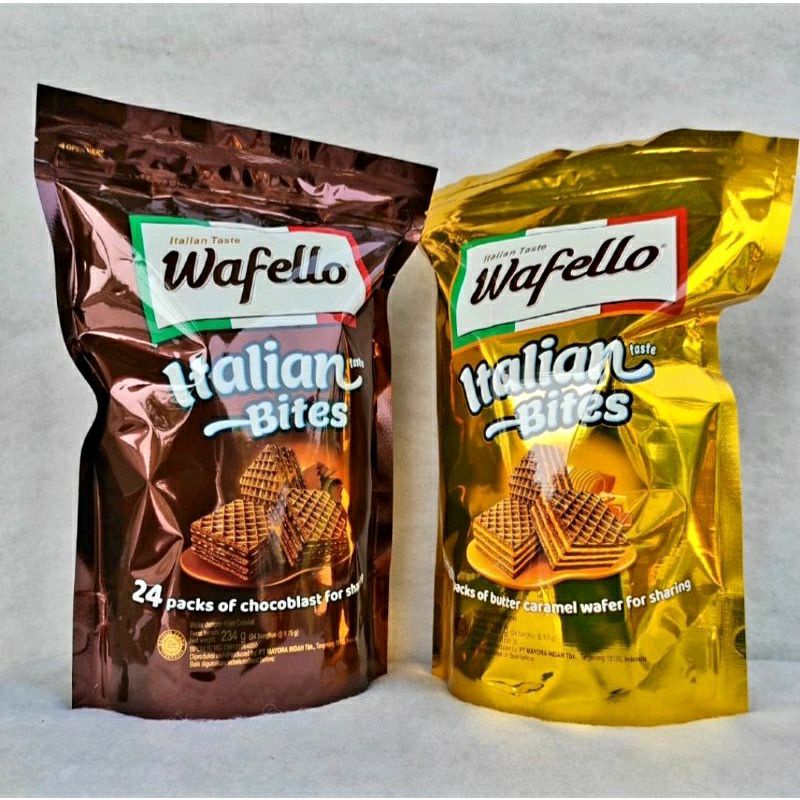 

PROMO WAFELLO ITALIAN BITES SIZE 24 POUCH ISI 24