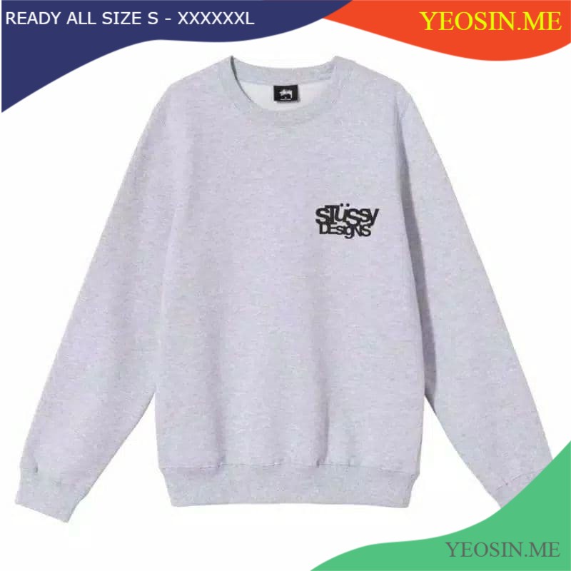 Sweater Big Size STUSSY DESGIND size s m l xl 2xl 3xl 4xl 5xl pria dan wanita fleece tebal