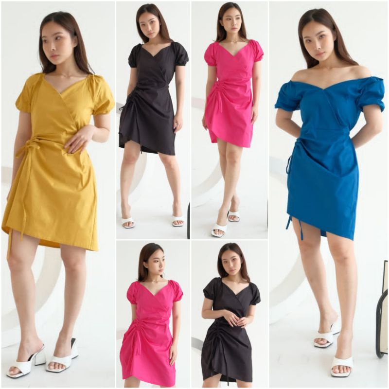 ⚡️CLEARANCE SALE ♡ PREMIUM ♡ REAL PIC ! GABBIE 2 WAYS KIMONO SLING MINI DRESS