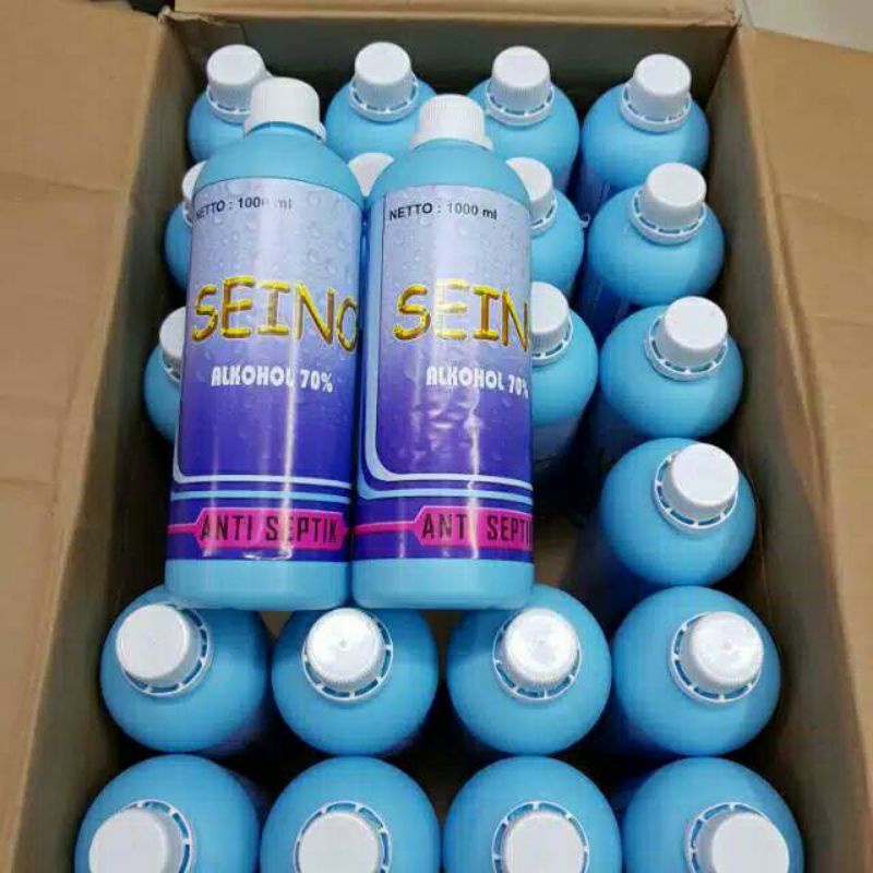 Alkohol Alcohol 70 % seino 1 liter/ Air Alkohol/ Alkohol Luka