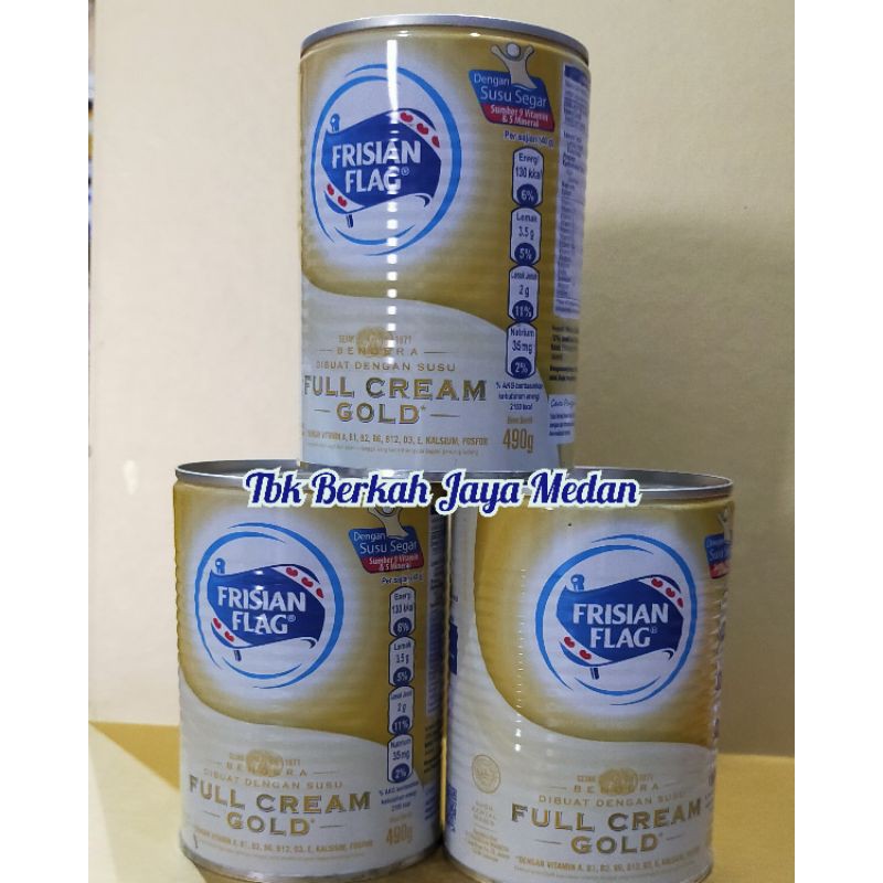 

490gr Susu Kental Manis Bendera Gold/Frisian Flag Full Cream Gold