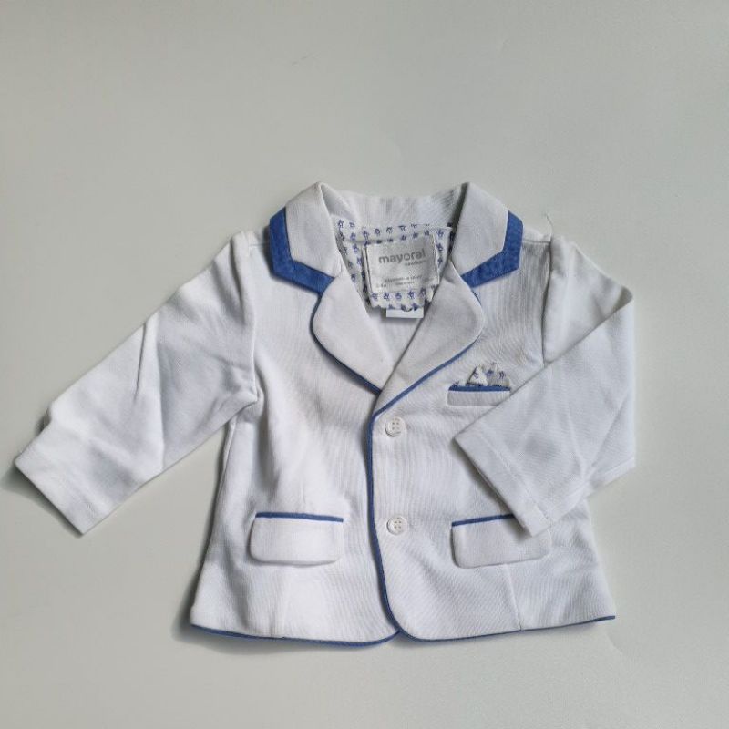 [BEBIKU] JAKET BLAZER ANAK BAYI PUTIH POLOS 01001951