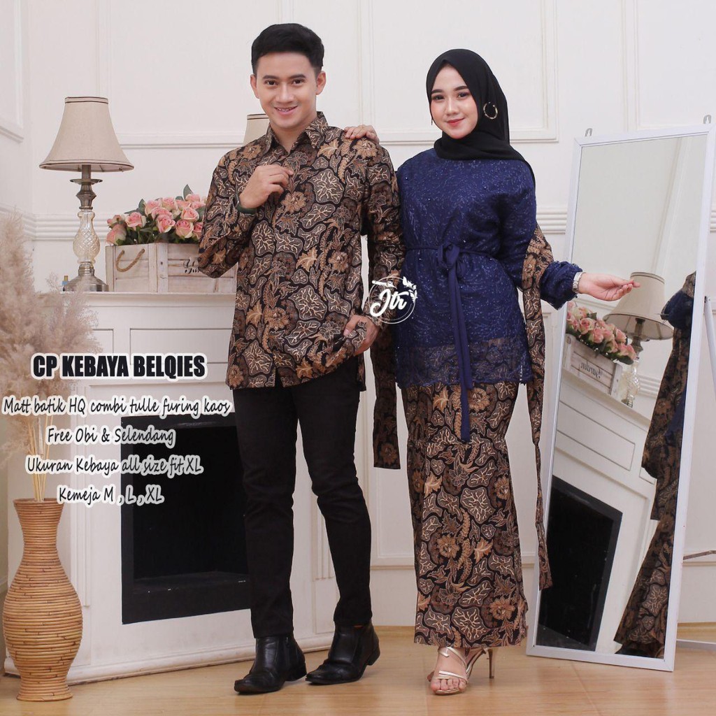 Kebaya Lamaran Batik Baju Tunangan Sarimbit Kondangan Couple Seragam Bridesmaid Bilgis Mermaid