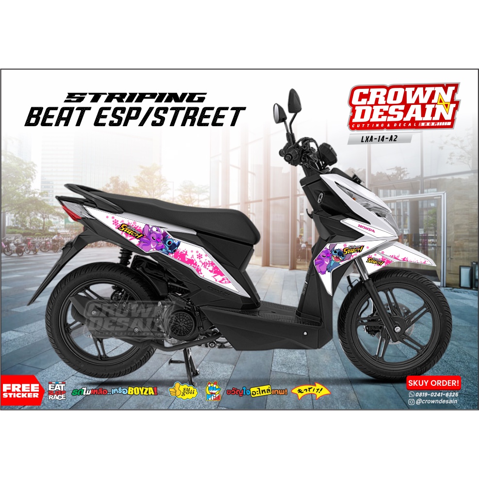 Stiker Striping Beat Street New - Striping Motor Beat FI - Custom Desain Stiker