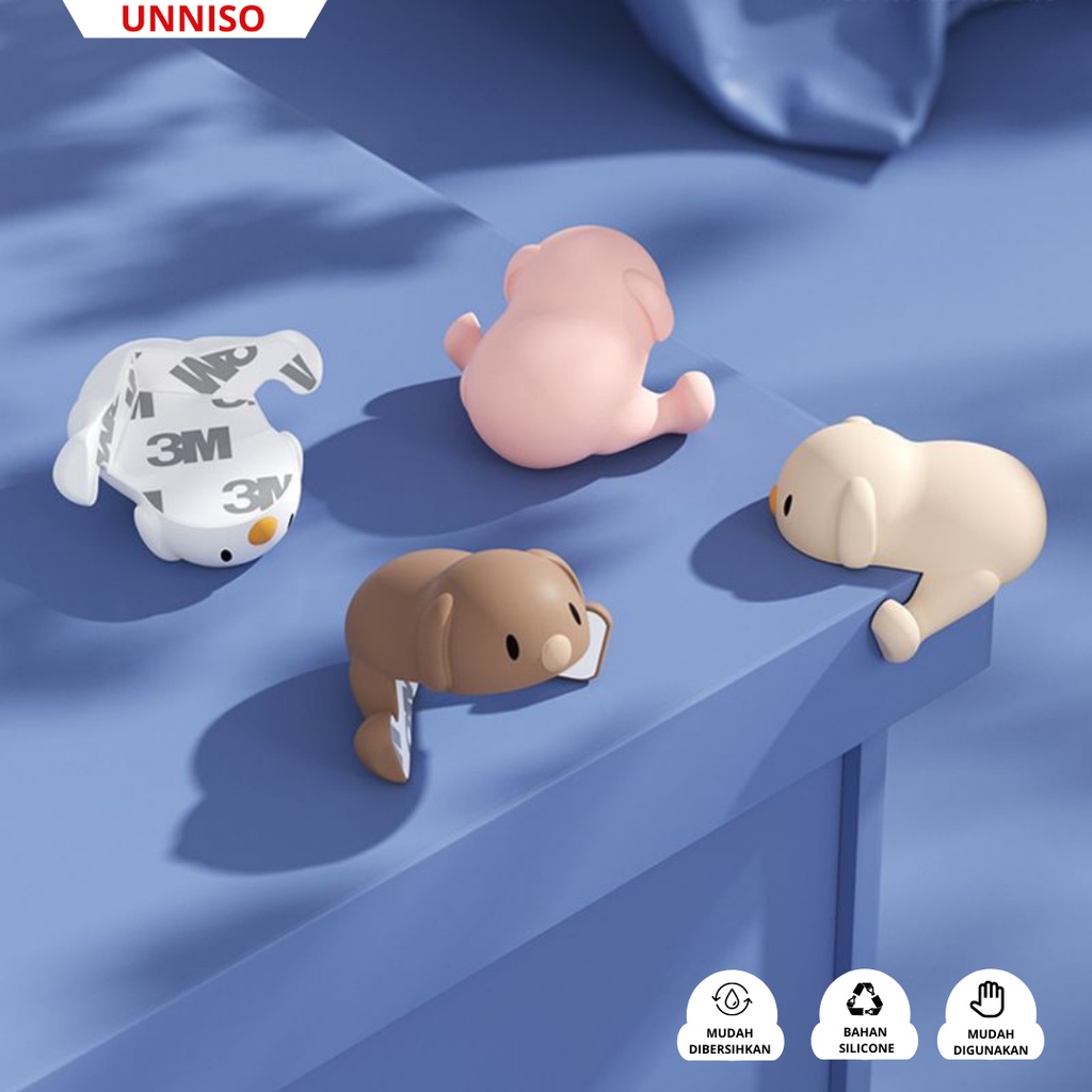 UNNISO - Puppy Dog Silicone Corner Pengganjal Siku Meja Furniture PF2