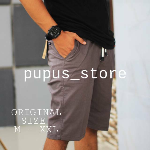  BIG SALE CELANA  PENDEK CHINO  PINGGANG KARET PUPUSSTORE 