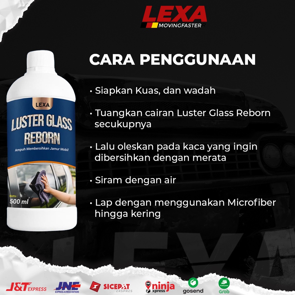 SKIKI91 - Pembersih Jamur Kaca Mobil / Waterspot Remover / Luster Glass Reborn By LEXA / 100% Ampuh