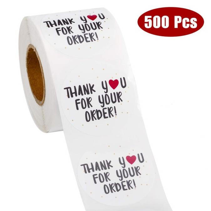 

Stiker THANK YOU FOR YOUR ORDER (500pcs) Tempelan Ucapan Terima Kasih