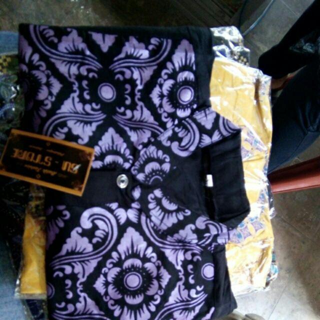 Bswart Batik Hrb026 Kenongo Hem Pendek Padi Pekalongan M L Xl Batik Pria Murah Modern Grosir