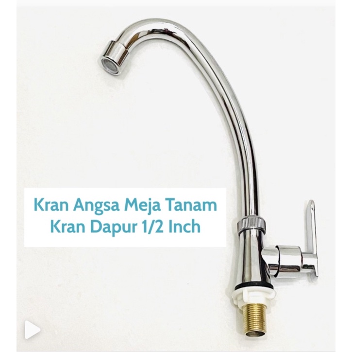 Kran Angsa Meja Bak Cuci Piring Sink - Keran Dapur Tanam Wastafel 401